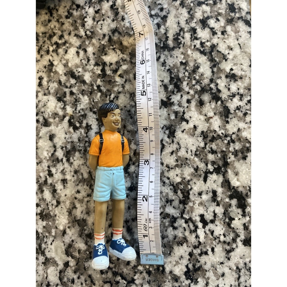LAKESHORE TOYS 4'' AMERICAN YOUNG Boy MAN ACTION FIGURE LOOSE with Backpack